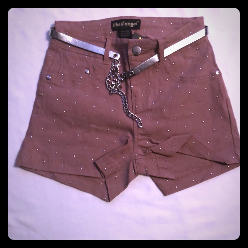 Silver studs shorts
